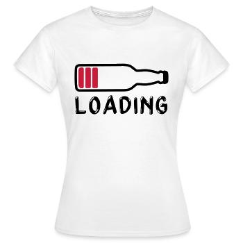 Laden Bier trinken - Laden - Frauen T-Shirt - Weiß - Vorne - AI Model Female 172 dark (172cm)