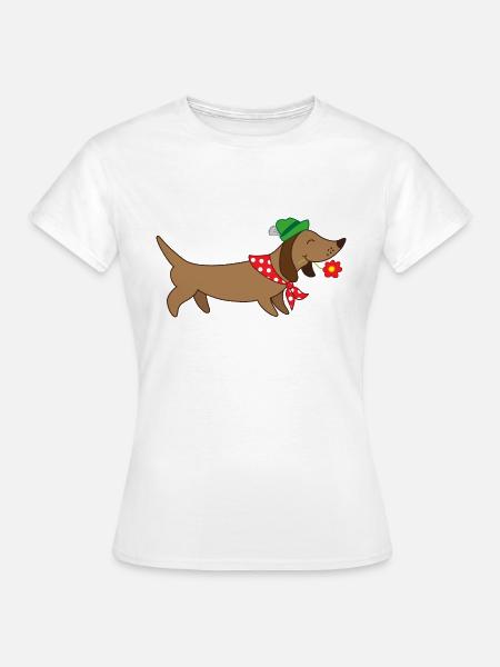 bayerischer Dackel - Frauen T-Shirt - Weiß