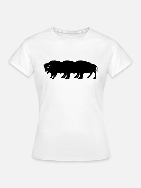 bisons - Frauen T-Shirt - Weiß