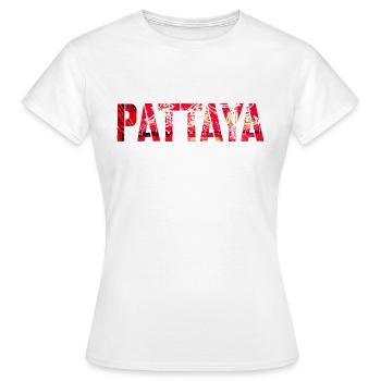 Pattaya City Thailand Asia Travel Party - T-shirt Femme - blanc - Devant - AI Model Female 172 dark (172cm)