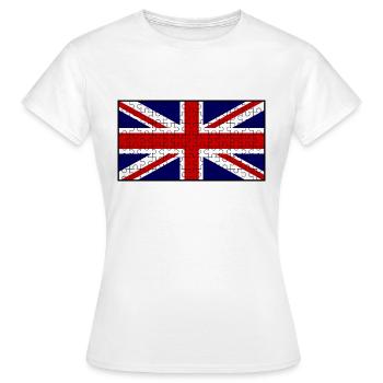 Puzzle Union Jack Flag - T-shirt Femme - blanc - Devant - AI Model Female 172 dark (172cm)