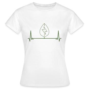 ECG Cadeau Énergies renouvelables - T-shirt Femme - blanc - Devant - AI Model Female 172 dark (172cm)