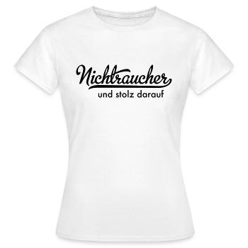 Nichtraucher - Frauen T-Shirt - Weiß - Vorne - AI Model Female 172 dark (172cm)
