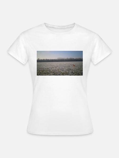 Fuchs in der Wiese - Frauen T-Shirt - Weiß