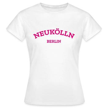 Berlin - Neukölln - Berlinerin - Berliner Bär - Frauen T-Shirt - Weiß - Vorne - AI Model Female 172 dark (172cm)