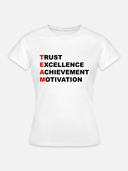 team - Frauen T-Shirt - Weiß