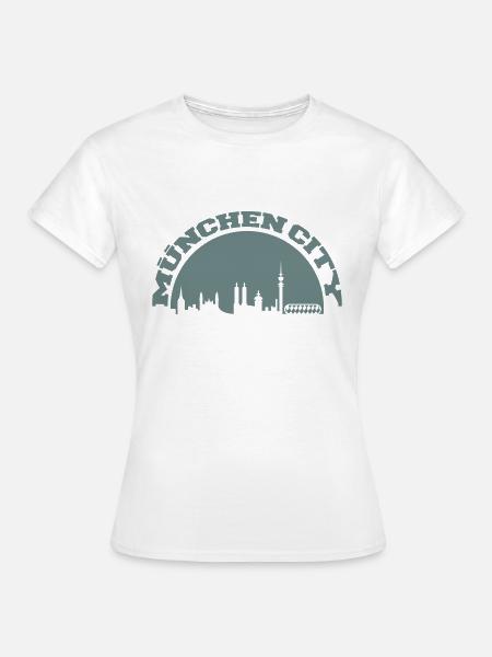 muenchen city 1 - Frauen T-Shirt - Weiß