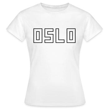 Oslo - T-shirt Femme - blanc - Devant - AI Model Female 172 dark (172cm)