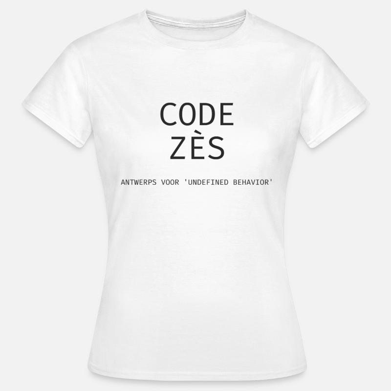Anvers : « Code Zès ! » – Chemise Tech Dialect - T-shirt Femme - blanc