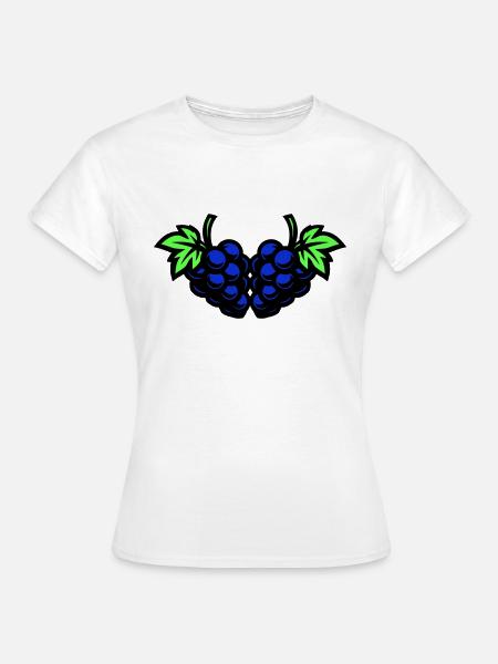 Trauben Weintrauben - Frauen T-Shirt - Weiß