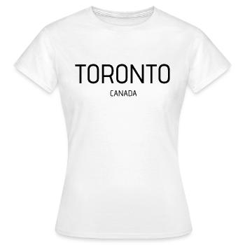 Toronto - T-shirt Femme - blanc - Devant - AI Model Female 172 dark (172cm)