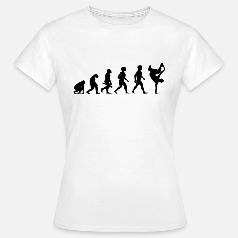 Evolution Breakdance Breaking Breakdance Hip Hop - T-shirt Femme - blanc
