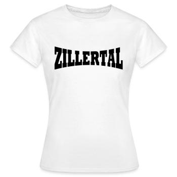 Station de ski Zillertal - T-shirt Femme - blanc - Devant - AI Model Female 172 dark (172cm)