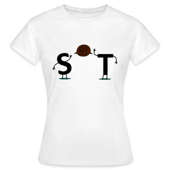 shit - T-shirt Femme - blanc - Devant - AI Model Female 172 dark (172cm)