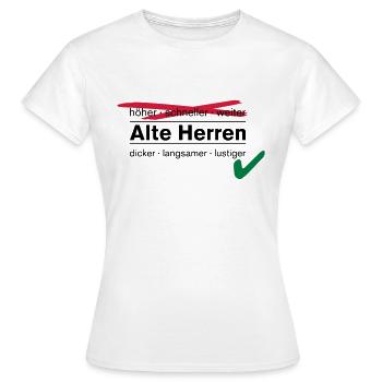 Old Men / AH - Women's T-Shirt - white - Front - AI Model Female 172 dark (172cm)