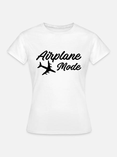 Flugzeugmodus - Frauen T-Shirt - Weiß
