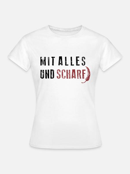UND SCHARF - Frauen T-Shirt - Weiß