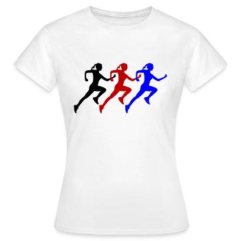 Runners - Women's T-Shirt - white - Front - AI Model Female 172 dark (172cm)