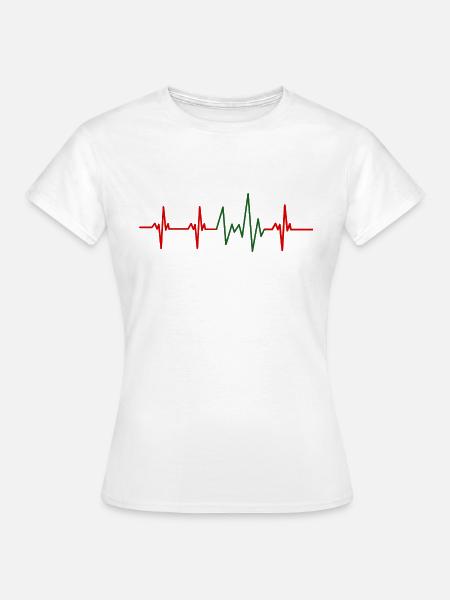 Herzschlag Marokko - Frauen T-Shirt - Weiß