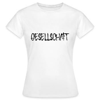 Gesellschaft - Frauen T-Shirt - Weiß - Vorne - AI Model Female 172 dark (172cm)