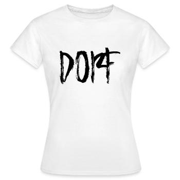 Dorf - Frauen T-Shirt - Weiß - Vorne - AI Model Female 172 dark (172cm)
