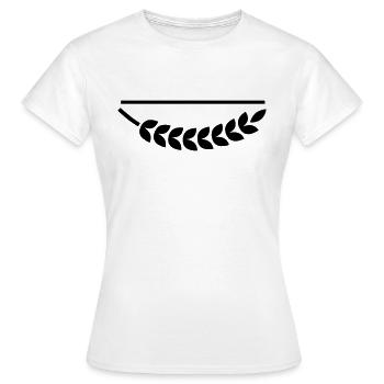 Couronne de rayures - T-shirt Femme - blanc - Devant - AI Model Female 172 dark (172cm)