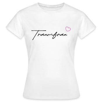 Traumfrau black - Frauen T-Shirt - Weiß - Vorne - AI Model Female 172 dark (172cm)