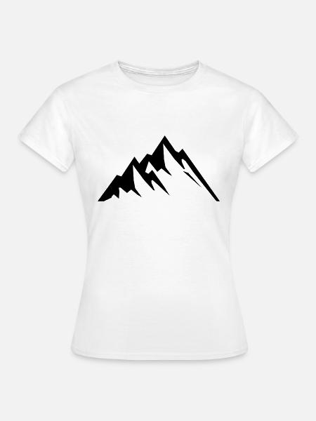 mountains - Frauen T-Shirt - Weiß