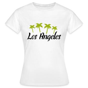los angeles - Frauen T-Shirt - Weiß - Vorne - AI Model Female 172 dark (172cm)