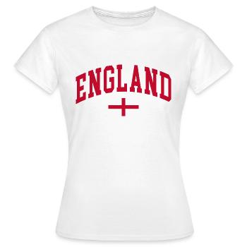 Angleterre - T-shirt Femme - blanc - Devant - AI Model Female 172 dark (172cm)