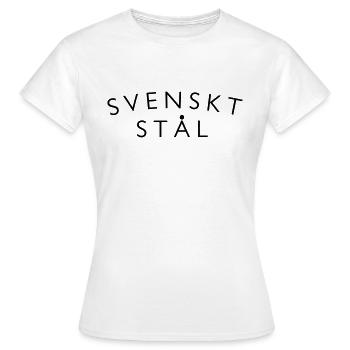 Acier suédois - T-shirt Femme - blanc - Devant - AI Model Female 172 dark (172cm)