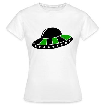 UFO - Women's T-Shirt - white - Front - AI Model Female 172 dark (172cm)