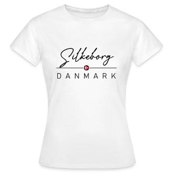 Dänemark - Silkeborg - Danemark - Danemark - T-shirt Femme - blanc - Devant - AI Model Female 172 dark (172cm)