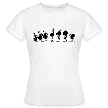 Squat Clean - T-shirt Femme - blanc - Devant - AI Model Female 172 dark (172cm)
