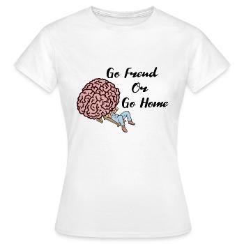 Psychiatre Psychologie Thérapie Sigmund Freud - T-shirt Femme - blanc - Devant - AI Model Female 172 dark (172cm)