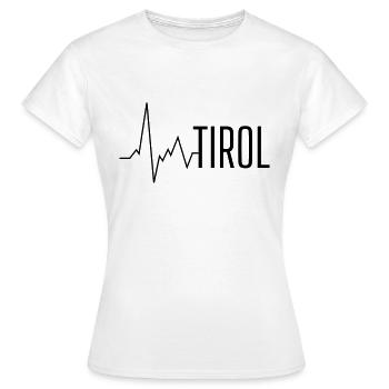 heartbeat tyrol - Women's T-Shirt - white - Front - AI Model Female 172 dark (172cm)