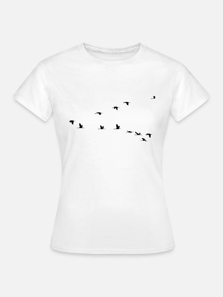 Vögel / birds - Frauen T-Shirt - Weiß