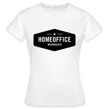 Homeoffice Manager. - T-shirt Femme - blanc - Devant - AI Model Female 172 dark (172cm)