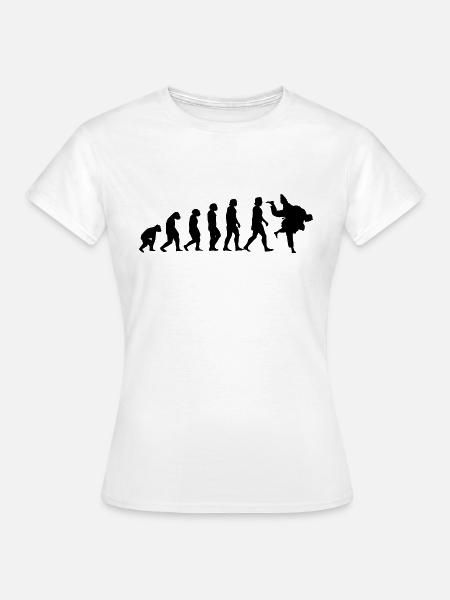 Evolution of Judo - Frauen T-Shirt - Weiß
