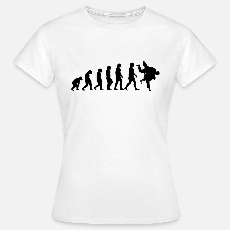 Evolution du judo - T-shirt Femme - blanc