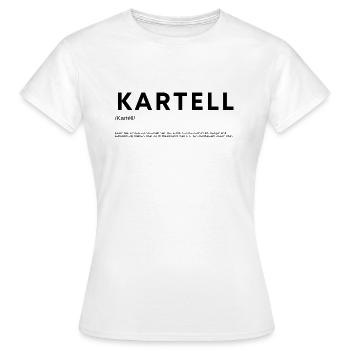 Kartell BWL VWL Definition - Frauen T-Shirt - Weiß - Vorne - AI Model Female 172 dark (172cm)