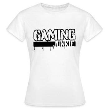 Accro au jeu - T-shirt Femme - blanc - Devant - AI Model Female 172 dark (172cm)
