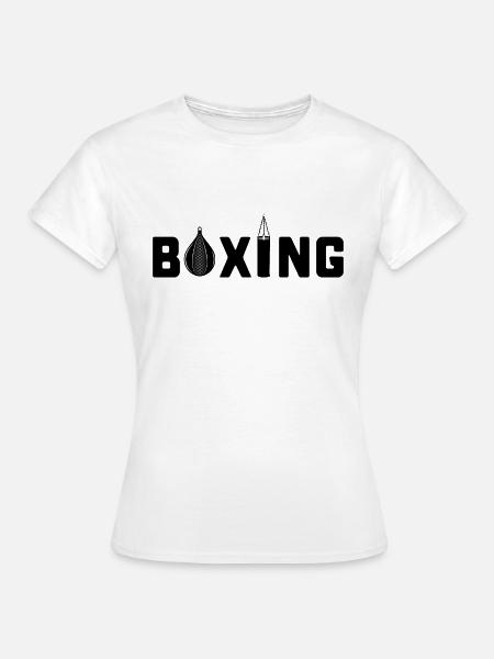 Boxing Boxen - Frauen T-Shirt - Weiß