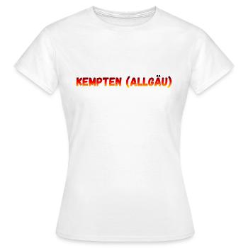 Kempten Allgäu - T-shirt Femme - blanc - Devant - AI Model Female 172 dark (172cm)