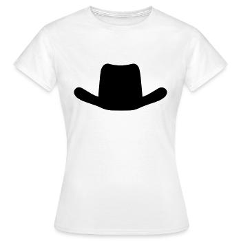 chapeau - T-shirt Femme - blanc - Devant - AI Model Female 172 dark (172cm)