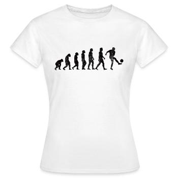 Fußballmannschaft Fußballspieler Fußballdesign - Frauen T-Shirt - Weiß - Vorne - AI Model Female 172 dark (172cm)