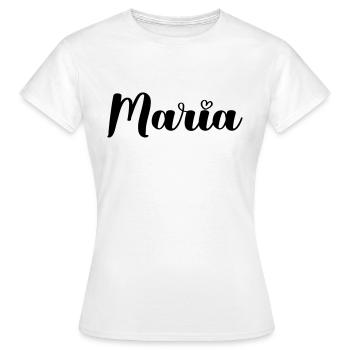 Maria - T-shirt Femme - blanc - Devant - AI Model Female 172 dark (172cm)