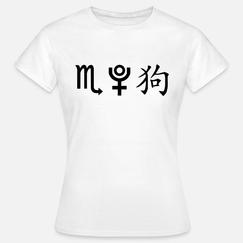 Scorpio Pluto Dog - Women's T-Shirt - white