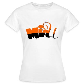 Miau - Frauen T-Shirt - Weiß - Vorne - AI Model Female 172 dark (172cm)