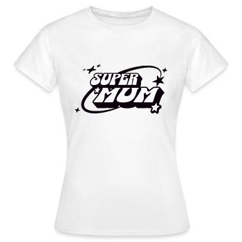 Super Mama - Frauen T-Shirt - Weiß - Vorne - AI Model Female 172 dark (172cm)